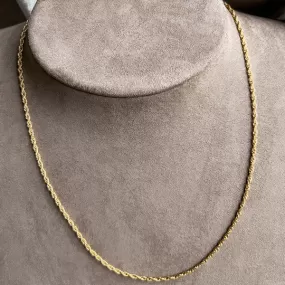 Vintage Rope Chain Necklace