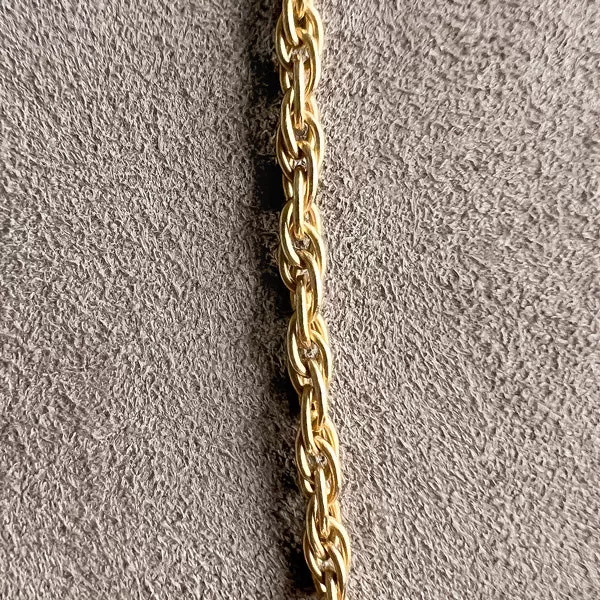 Vintage Rope Chain Necklace