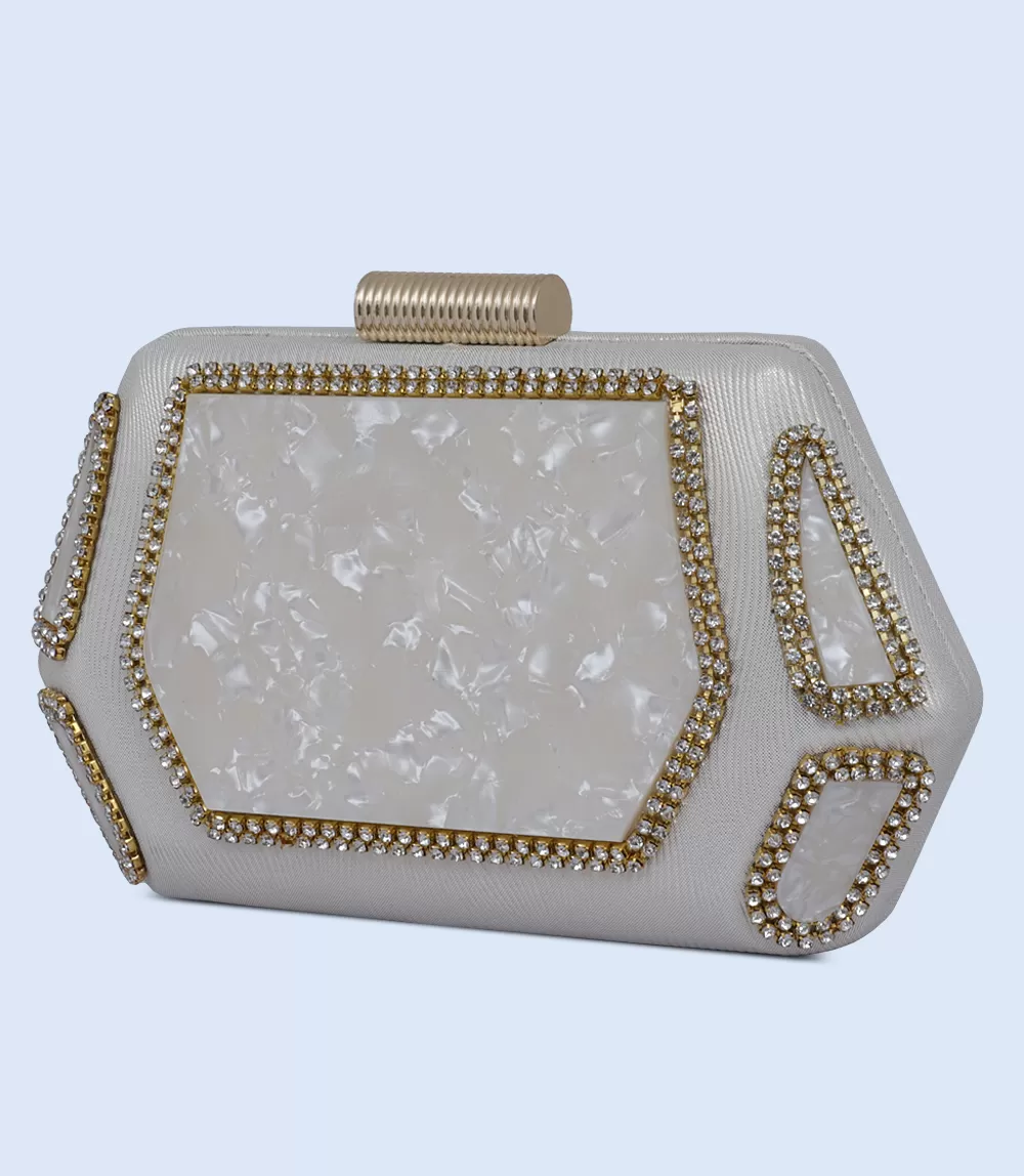 WB2501-PEARL-Women Snazzy Clutch