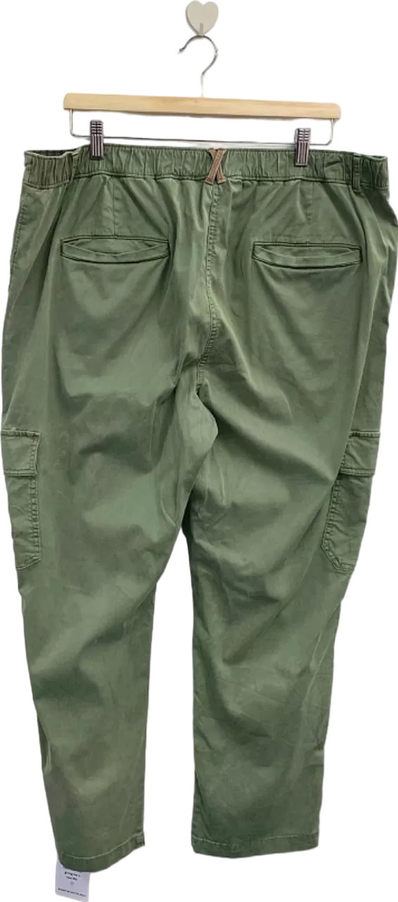 White Stuff Mid Green Cargo Trousers UK 20