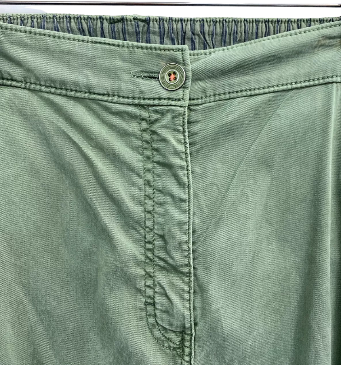 White Stuff Mid Green Cargo Trousers UK 20