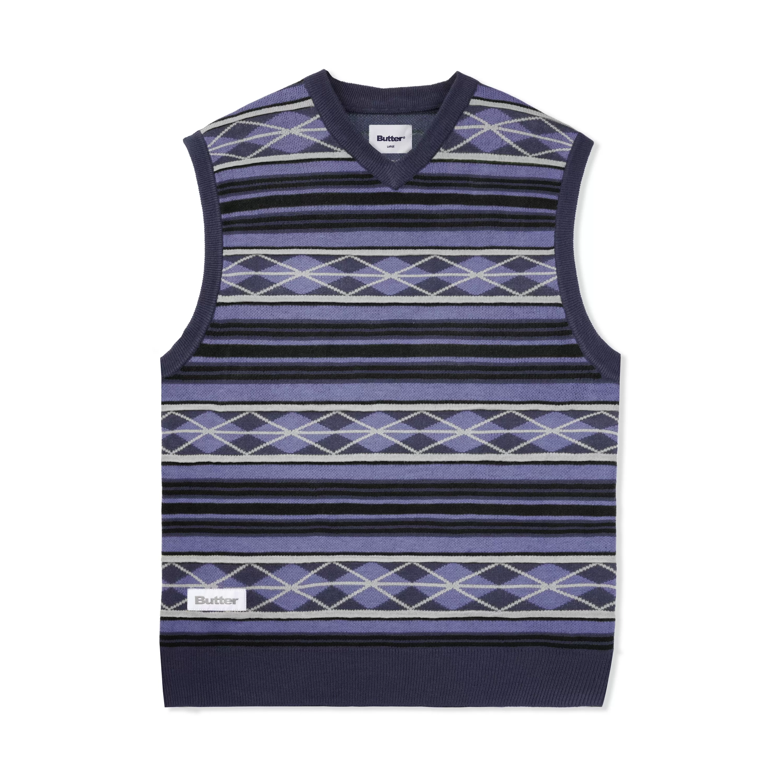 WILSON KNITTED VEST SLATE