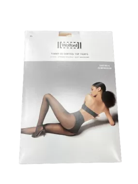 Wolford Luxury Nude Tummy 20 Control Top Tights UK XS