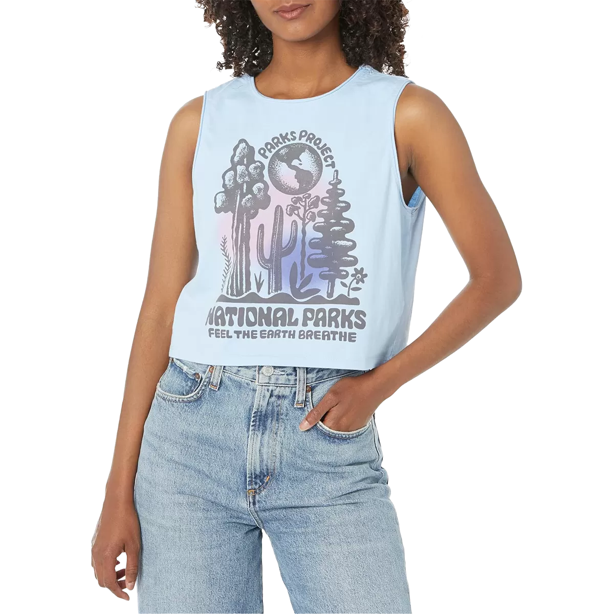 Women's Feel the Earth Breathe Stamped Tank