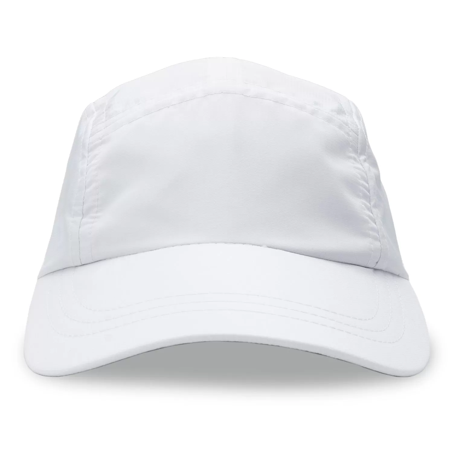 Woven White Running Hat