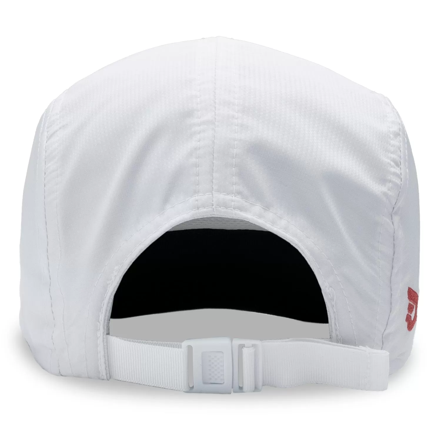 Woven White Running Hat