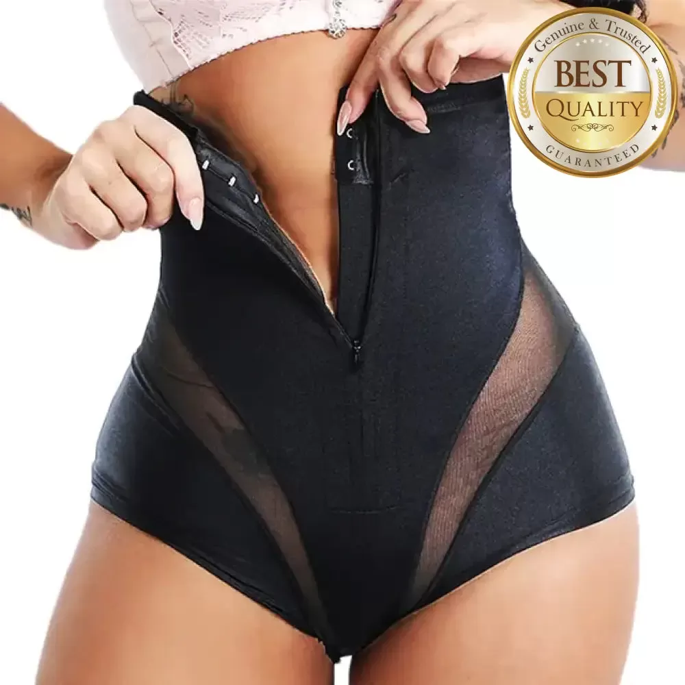 Zipper Lace Body Shaper: Glamour & Confidence!